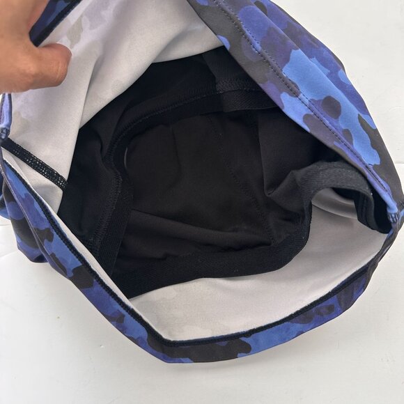 Athleta Blue Camo Conscious Crop Bikini Top Small Cups A-C - Picture 11 of 12